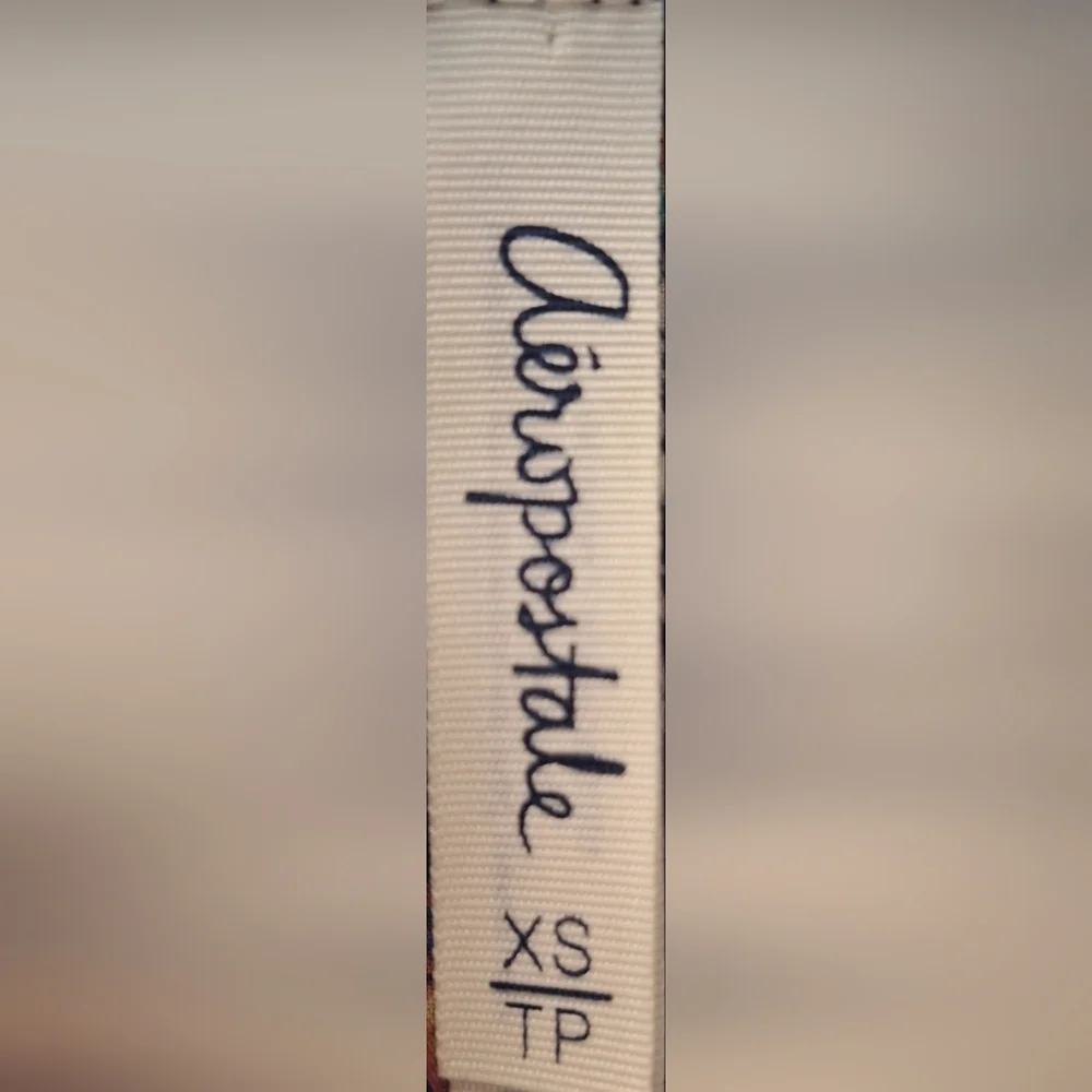 AÉROPOSTALE Navy Floral Blouse - Picture 4 of 5